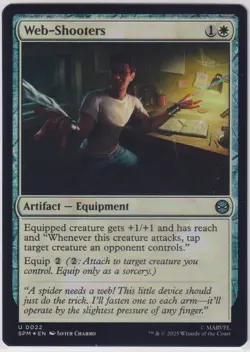 NM Foil Web-Shooters, MTG, Marvel's Spider-Man, Magic the Gathering, 22 - Image 1