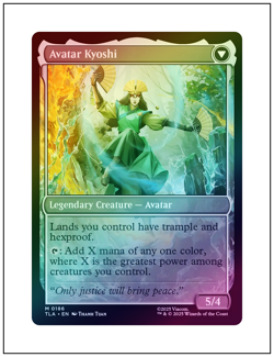 The Legend of Kyoshi, Foil, Avatar, Magic MTG NM - Image 2