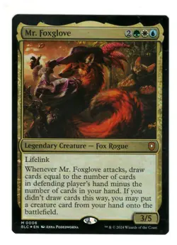 MTG Mr. Foxglove Foil Commander: Bloomburrow Magic The Gathering TCG - Image 1