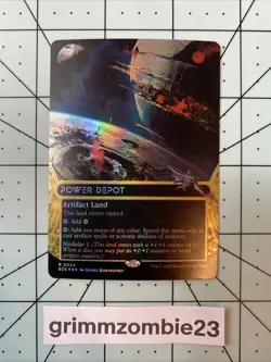 Power Depot (Borderless) (R) #34 Foil Edge of Eternities: Stellar Sights MTG NM - Image 1