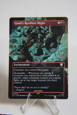 Gimli's Reckless Might 494 Commander NM English 1030 - Image 1