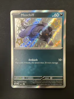 Pokemon TCG Maschiff Black Star Promo SV071 Baby Shiny Paldean Fates - Image 1