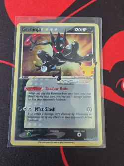 Pokemon Greninja Gold Star Celebrations 25th Anniversary Promo SWSH144 Holo NM - Image 1