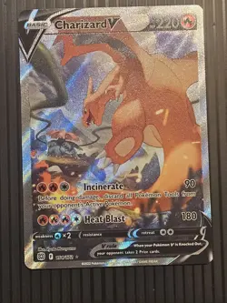Pokemon Charizard V (Alternate Full Art) 154/172 Swsh09: Brilliant Stars Holo - Image 1