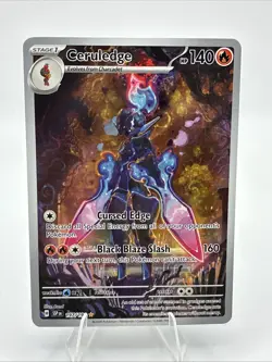 Pokemon TCG Ceruledge 197/191 Sv08 Surging Sparks Illustration Rare Holo - Image 1