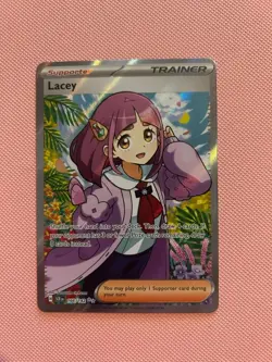 Lacey 166/142 Sv07: Stellar Crown Holo - Trainer - English - Pokemon TCG - Image 1