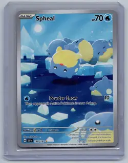Spheal 199/191 Illustration Rare Surging Sparks Pokemon Near Mint - Image 1