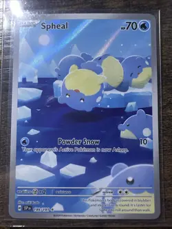 Spheal 199/191 Illustration Rare, Surging Sparks, Full Art Holo, Pokemon TCG, NM - Image 1