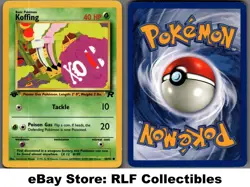 2000 Pokemon, Team Rocket, #58/82 Koffing, 1st Edition, Common - Image 1