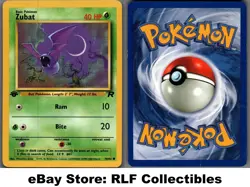 2000 Pokemon, Team Rocket, #70/82 Zubat, 1st Edition, Common - Image 1