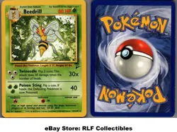 2000 Pokemon, Base Set 2, #21/130 Beedrill, Rare (b) - Image 1