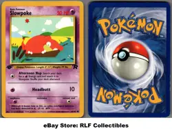 2000 Pokemon, Team Rocket, #67/82 Slowpoke, 1st Edition, Common - Image 1