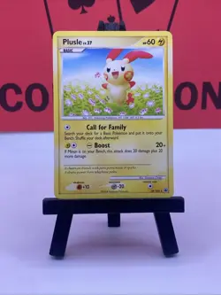 Plusle 28/100 Majestic Dawn Pokemon TCG Regular Rare 2008 LP - Image 2