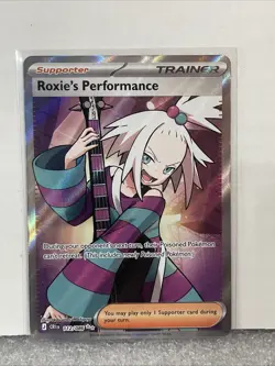 Pokemon TCG Roxie's Performance 112/086 Chaos Rising Full Art Holo - Image 1