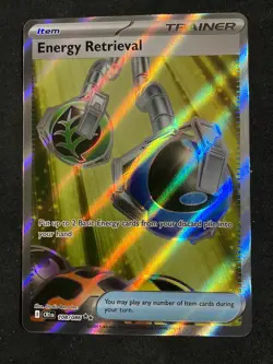 Pokemon Energy Retrieval Trainer-Item Full Art Holo CRI EN 108/086 - Image 1