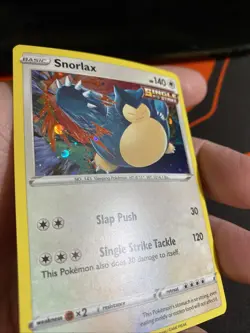 Pokemon TCG Snorlax SWSH119 Sword & Shield Holo Black Star Promo LP - Image 2