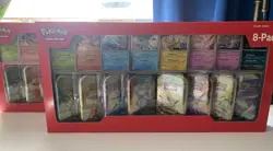 2x Pokemon Prismatic Evolutions 8 Mini-Tins w/ Promo Cards Costco Set - Image 1