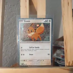 POKEMON DESTINED RIVALS EEVEE SVP 200 BLACK STAR PROMO HOLO CLEAN UNPLAYED - Image 1