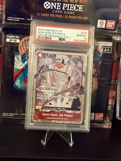 2024 ONE PIECE OFFLINE REGIONALS PACK 2024 VOL.1 #015 GUM-GUM JET PISTOL PSA 10 - Image 1