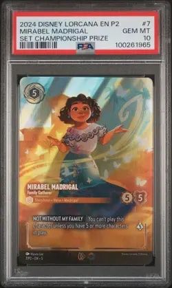 PSA 10 - Mirabel Madrigal Enchanted 7/P2 Set Championship Prize - Disney Lorcana - Image 1