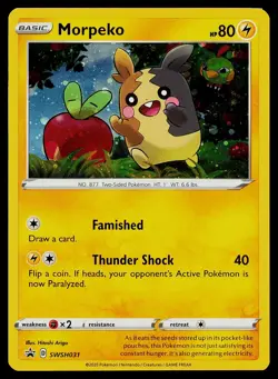 Pokemon Card Morpeko SWSH031 Sword & Shield Promo Holo - Image 1