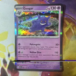 Pokemon TCG Gengar 151 Holo Rare Scarlet & Violet Card - Image 1