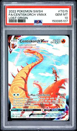PSA 10 Centiskorch Vmax TG15/TG30 Lost Origin Pokemon Card - Image 1