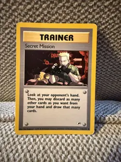 Secret Mission 118/132 Gym Heroes Regular Pokemon Card - LP - Image 1