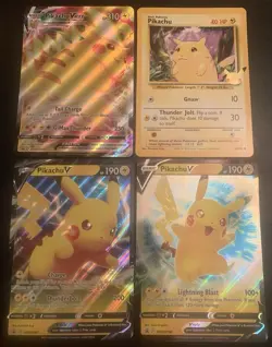Pokemon Pikachu JUMBO Card Lot 4x Oversized Promo Cards - Image 1