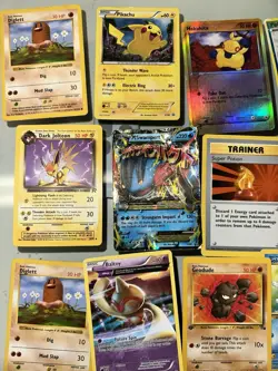 DAMAGED vintage pokemon cards ex, bk promo, 1st editions, shadowless DMG - Image 2