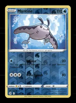 Mantine 061/264 Fusion Strike Reverse Holo NM/M Pokemon - Image 1
