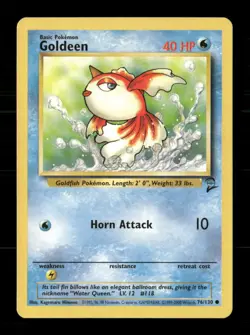 Goldeen 76/130 Base Set 2 MP Pokemon - Image 1