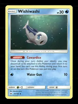 Wishiwashi 44/149 SM Base Set NM/M Pokemon - Image 1