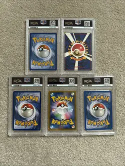 Pokemon PSA Slab Bundle x 5no All Low Grades - Image 2