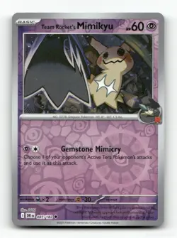 TEAM ROCKET'S MIMIKYU DESTINED RIVALS 087/182 POKEMON REVERSE HOLO NM/M - Image 1