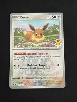 Eevee - (Pokemon Day 2025) (Reverse Cosmos Holo) 074/131 Pokemon TCG - NM - Image 1