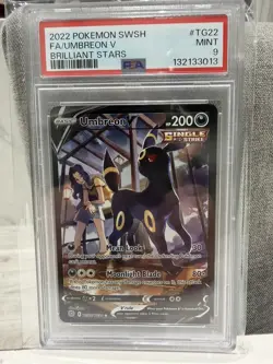 PSA 9 Umbreon V TG22/TG30 | Pokemon TCG SWSH Brilliant Stars Trainer Gallery - Image 1