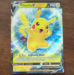The Pokemon Company Pikachu V SWSH198 Sword & Shield Promo Holo English 190 HP - Image 1