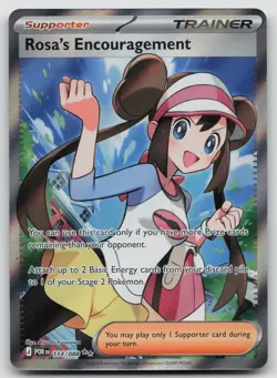 Rosa's Encouragement 114/088 Ultra Rare Perfect Order Pokemon Holo Near Mint - Image 1