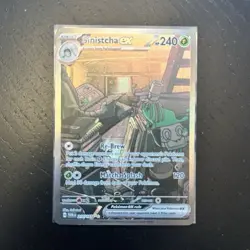 Pokemon TCG Sinistcha ex 210/167 SV06 Twilight Masquerade SIR Full Art Holo - Image 1