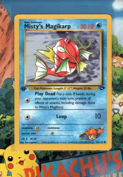 Pokemon TCG Misty's Magikarp 88/132 Common Gym Challenge 1st Edition NM - Image 1