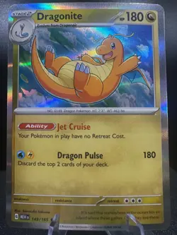 Dragonite 149/165 151 Pokemon Holo Near Mint - Image 1