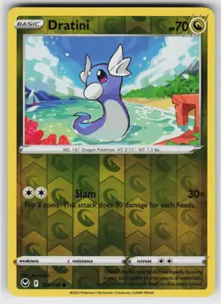 Dratini 129 Reverse Holo 195 C Silver Tempest NM Pokemon - Image 1