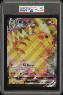 2023 POKEMON SWSH BLACK STAR PROMO #286 FULL ART/PIKACHU VMAX PSA 9 - Image 1