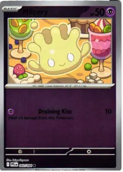 Milcery 043/094 Common Phantasmal Flames Pokemon Near Mint - Image 1