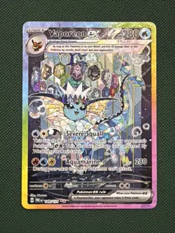 Pokemon Vaporeon EX 149/131 SV Prismatic Evolutions SAR Full Art NM PACK FRESH🔥 - Image 1