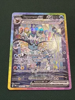 Pokemon Vaporeon EX 149/131 SV Prismatic Evolutions SAR Full Art NM PACK FRESH🔥 - Image 2