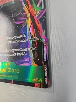 Roronoa Zoro (Alternate Art) OP06-118 Wings of the Captain Foil - Image 3