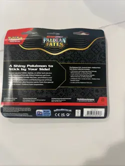 Pokemon TCG Paldean Fates Tech Sticker Collection 3 Packs - Maschiff - Image 2