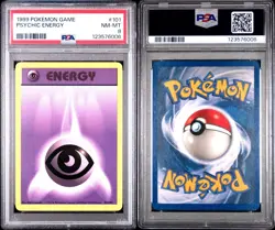 1999 Pokemon Base Set - PSYCHIC ENERGY #101 - PSA 8, NEAR MINT/MINT - Image 5